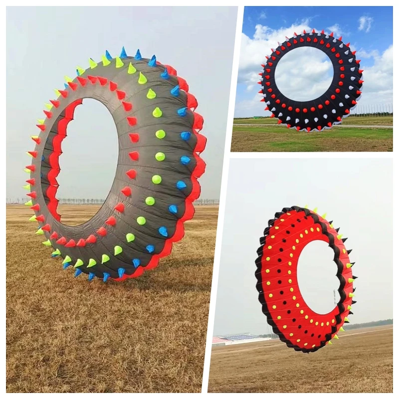 

free shipping sting ring kite rolling dragon kite cerf volant inflatable toys professional paragliding toy sports kite kevlar