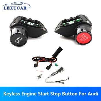 AUDI A3 A4 A5 Q3 Q5 TT A8 C8 A7 RS3 주행 모드 스위치, 키리스 엔진 시동 정지 버튼, R8 스타일 파이노 블랙 자동차 액세서리