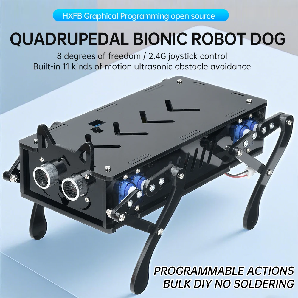 

Bionic robot dog intelligent programming development remote control robot dog electronic DIY kit supports secondary development