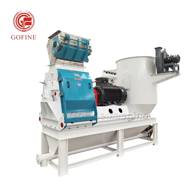 High Speed Powder Grinder Animal Feed Hammer Mill Crushing Feed Making Machine