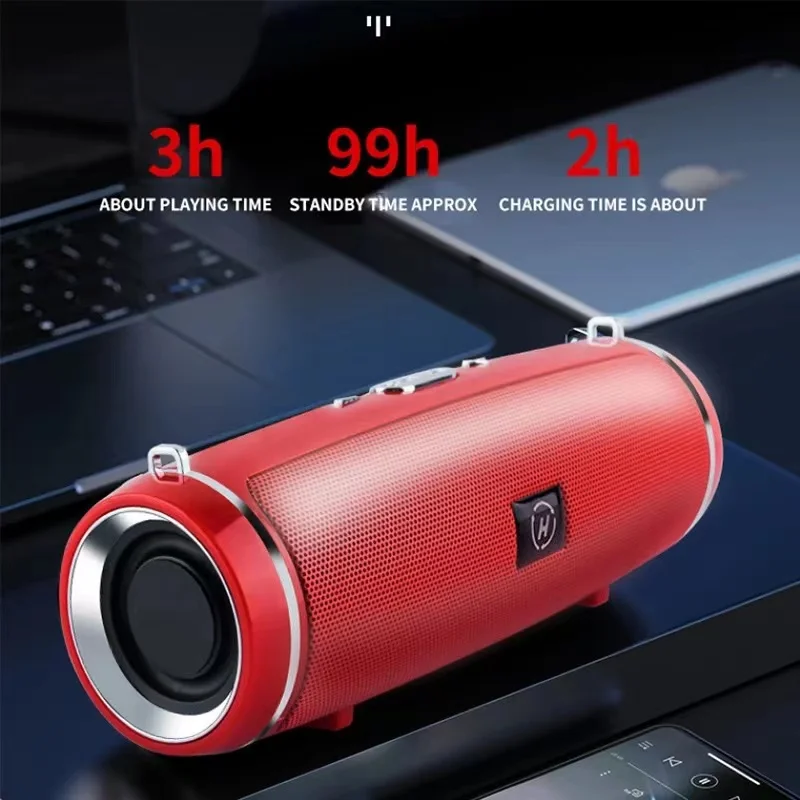 200W Portable Bluetooth Speaker IPX7 Waterproof Outdoor HIFI Pillar Speaker Subwoofer Stereo Speaker FM Radio TF Boom Box