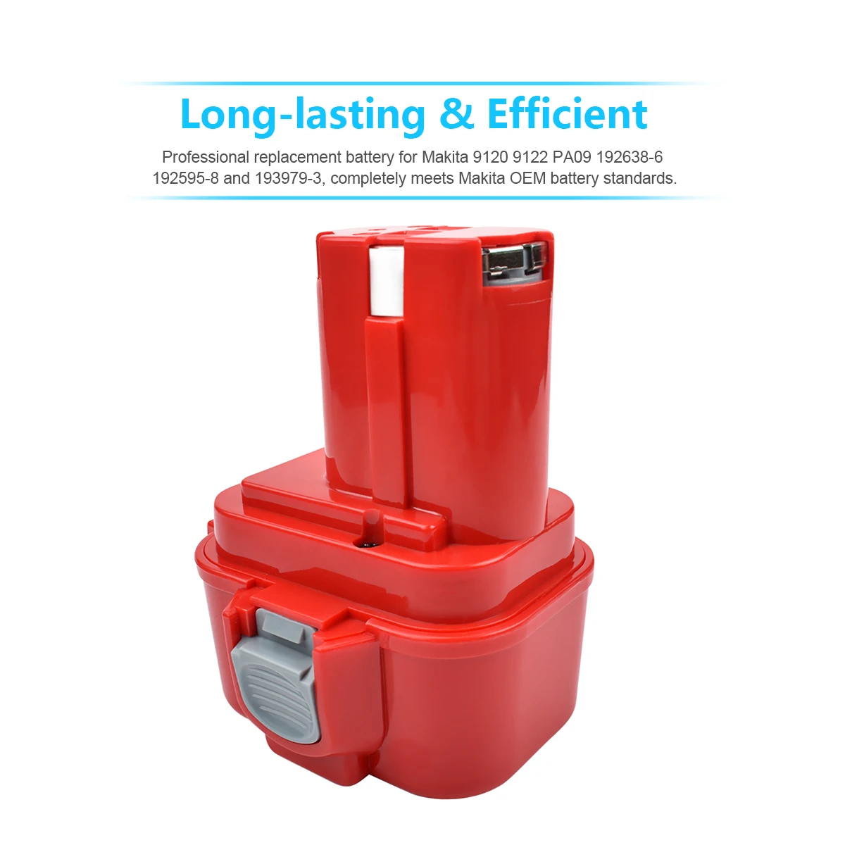 Batería recargable de 3500mAh, 9,6 V, Ni-MH, 192595-8, para Makita PA09, 9120, 9122, 6207D, 192595-8,192596-6, herramientas eléctricas