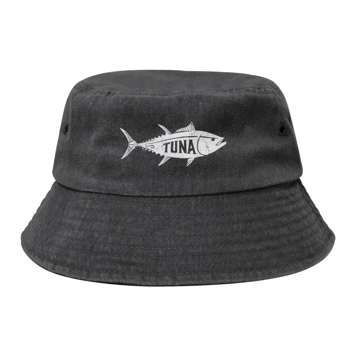 Tuna Fish fishing Fishermen Vintage Distressed Bucket Hat foam party Hat Golf Cap Golf Women Caps Men's