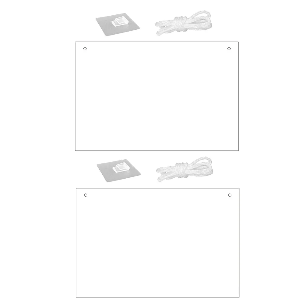 

2Pcs Clear Acrylic Writing Board High Transparency Material Family Planning Meal Planning Desk Wall Desktop Whiteboard