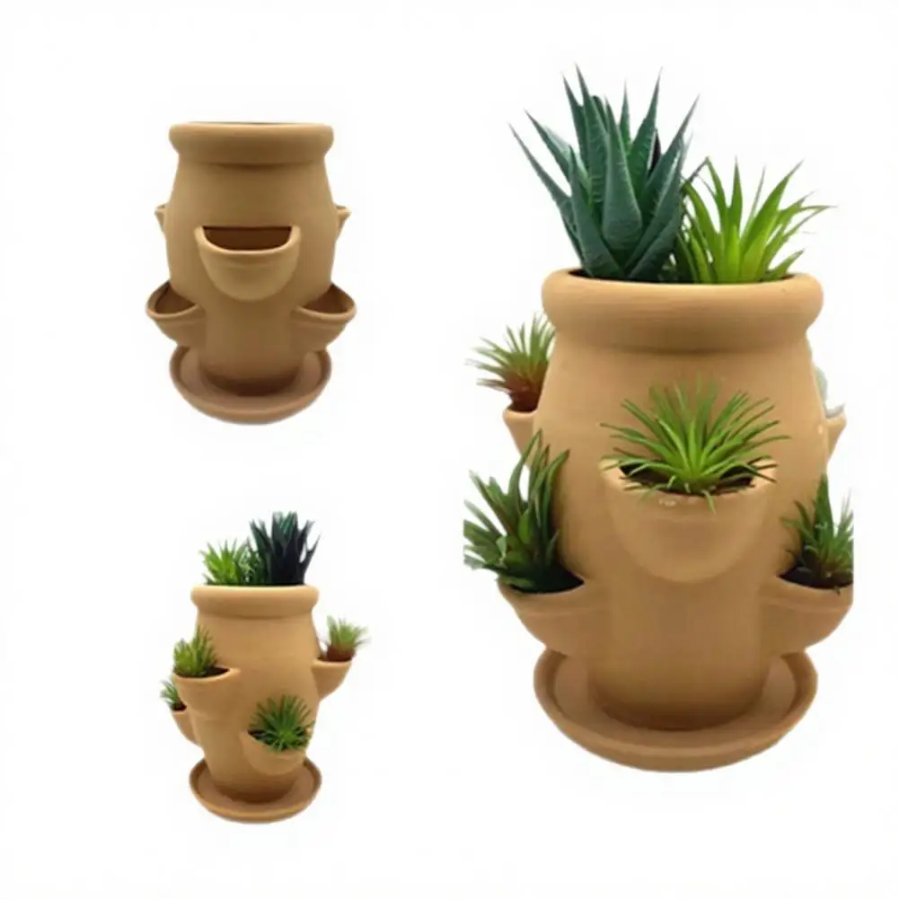 1pcs Creative Magnetic Mini Ceramic Vase 3D Simulation Flower Potted Cute Decorative For Kitchen Home Decor Outdoor Balcony