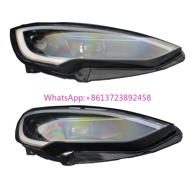 

Upgraded Matrix Headlights for Tesla Model S 2016-2024 New Condition Direct Fit Front Bumper with 8000K White LED Bulbs