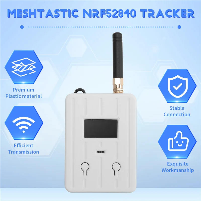 CABE-Meshtastic NRF52840 جهاز تعقب شبكي يدوي SX1262 NRF52840 Lorawan GPS Tracker