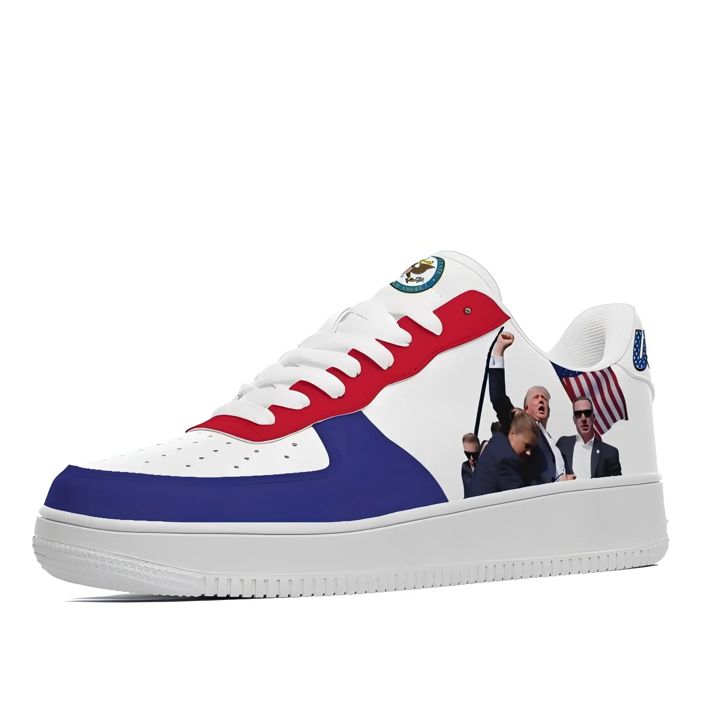 Dropshipping Print On Demand Custom Shoes Sneaker Trump 2024 Election Take America Back Air Force Design Free Shipping