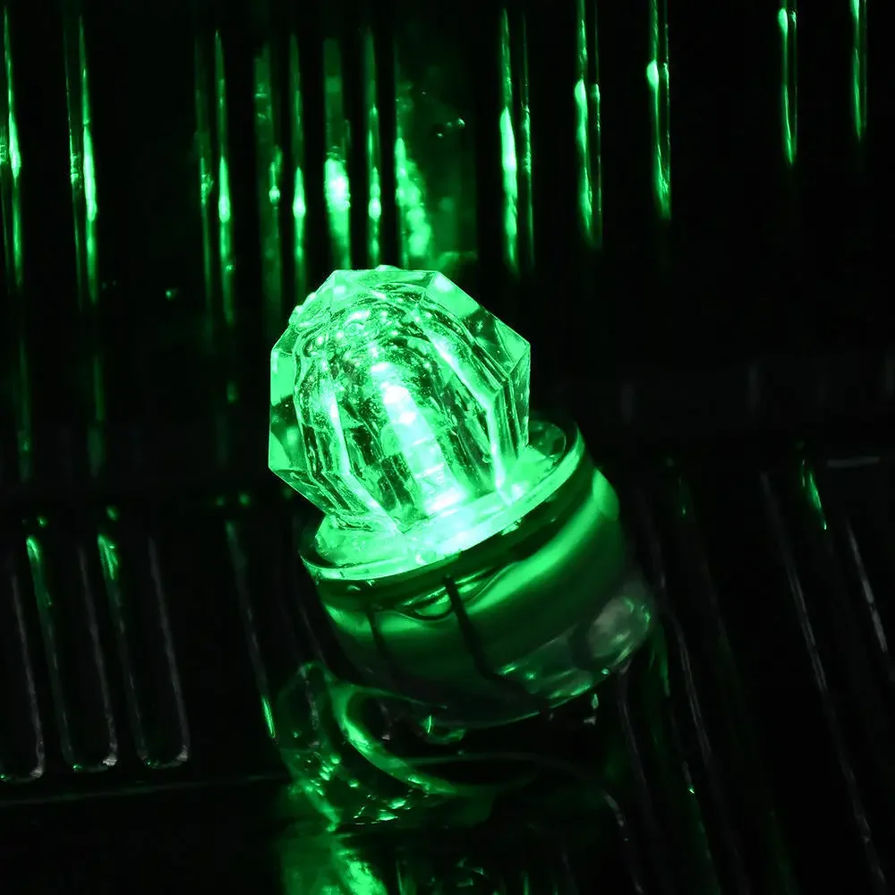 Luces LED forma de diamante para pesca nocturna y atraer peces