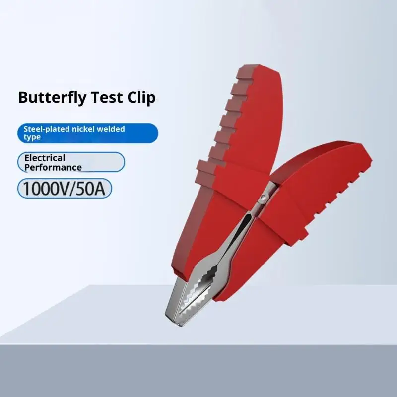652F 2Pcs Clips Experiment Spring Clamp Electric Test Clip Clamp