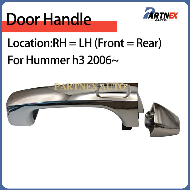 All Chrome Car Exterior Outer Outside Door Handle For Hummer h3 2006 1253074667 15296932 15794315 15932907 25832249