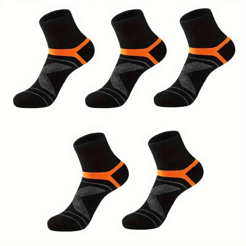 3 Pairs High Quality Men Socks Black Sports Socks Casual Soft Running Four Season Absorb Sweat Breathable Male Sock