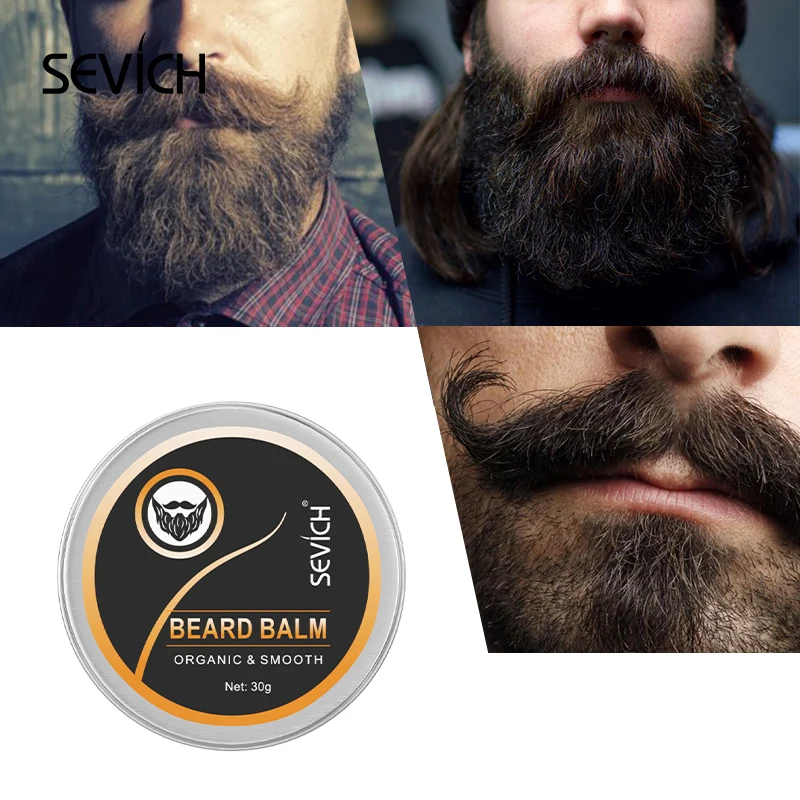 Men Beard Crewam Natural Beard Balm Wax for Men Moisturizing Smoothing Soften Beard Cream Professional Mustache Styling Care