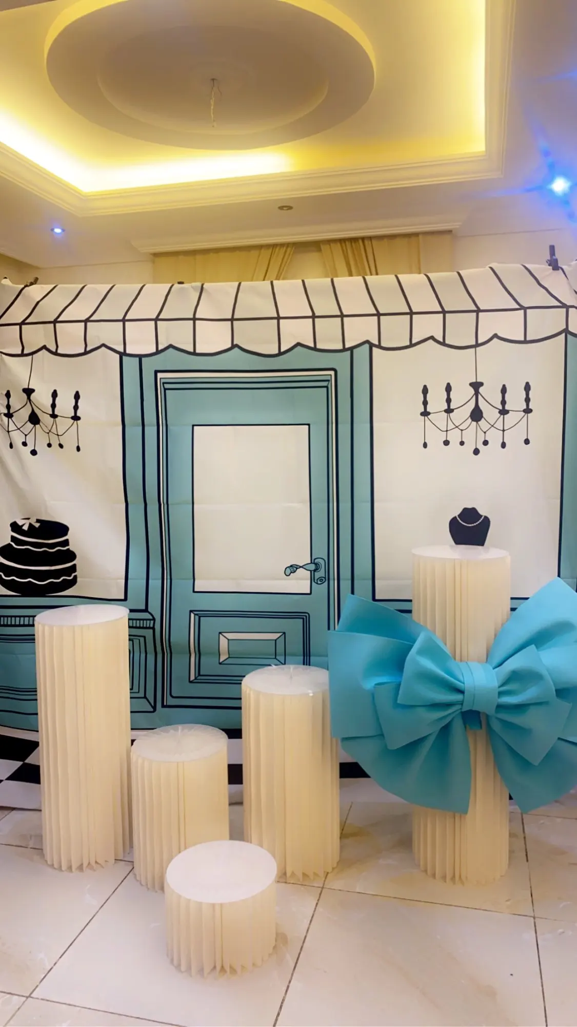 수족관 쥬얼리 저장소 배경 생일 파티 선물 베이비 샤워 블루 사진 배경 사진 스튜디오 Photophone 장식 소품