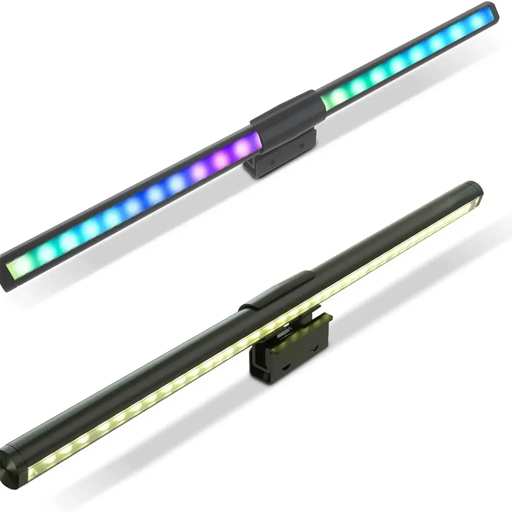 Imagem -05 - Wiscolor Barra de Luz Rgb para Monitor Luzes Suspensas de Tela com Escurecimento Contínuo Usb Lâmpada de Mesa com Luz de Fundo Rgbic Barra de Luz para Monitor