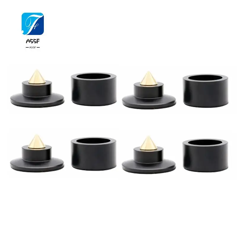 A55F-Shock pointes ressort amortissement Pad HIFI support pieds haut-parleur Spike pied Pad KTV scène haut-parleurs aluminium Isolation