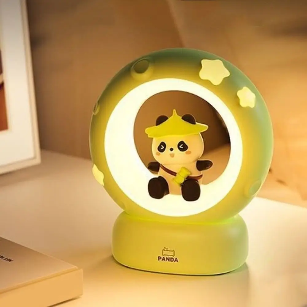 USB Charging Rabbit Cat Night Light Soft Light Eye Protection Cartoon Rabbit Lamps Adjustable Brightness Decorative