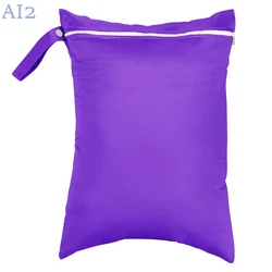 Bolsas de pañales portátiles impermeables para bebé, bolsa de pañales seca y húmeda, bolsa de viaje para cochecito al aire libre, paquete de transporte, bolso de almacenamiento con una sola cremallera, 30x40cm