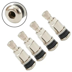 4 PCs Stainless steel car valve, air valve, hex wheel valve, valve poles, wheel valve nipel