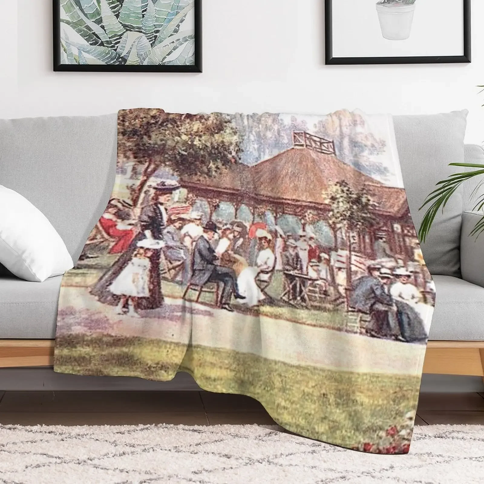 Tea House, Valley Gardens, Harrogate, North Yorkshire, England Throw Blanket Giant Sofa Cute Plaid Luxury Thicken Blankets