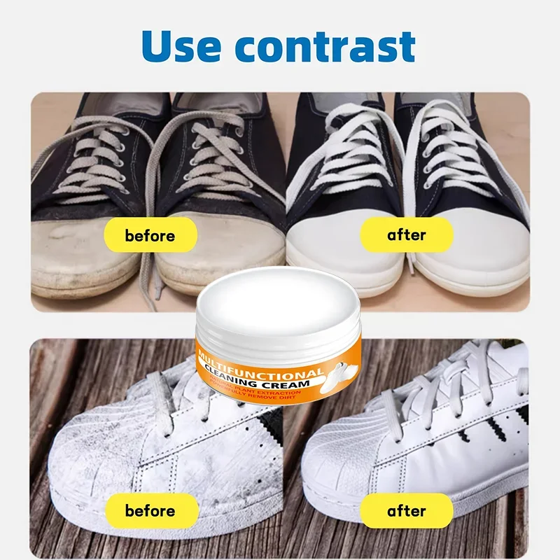 

Крем для ухода за белыми кроссовками Fasilawei 100г - Защита цвета и отбеливание для обуви из искусственной кожи и холщовых материалов