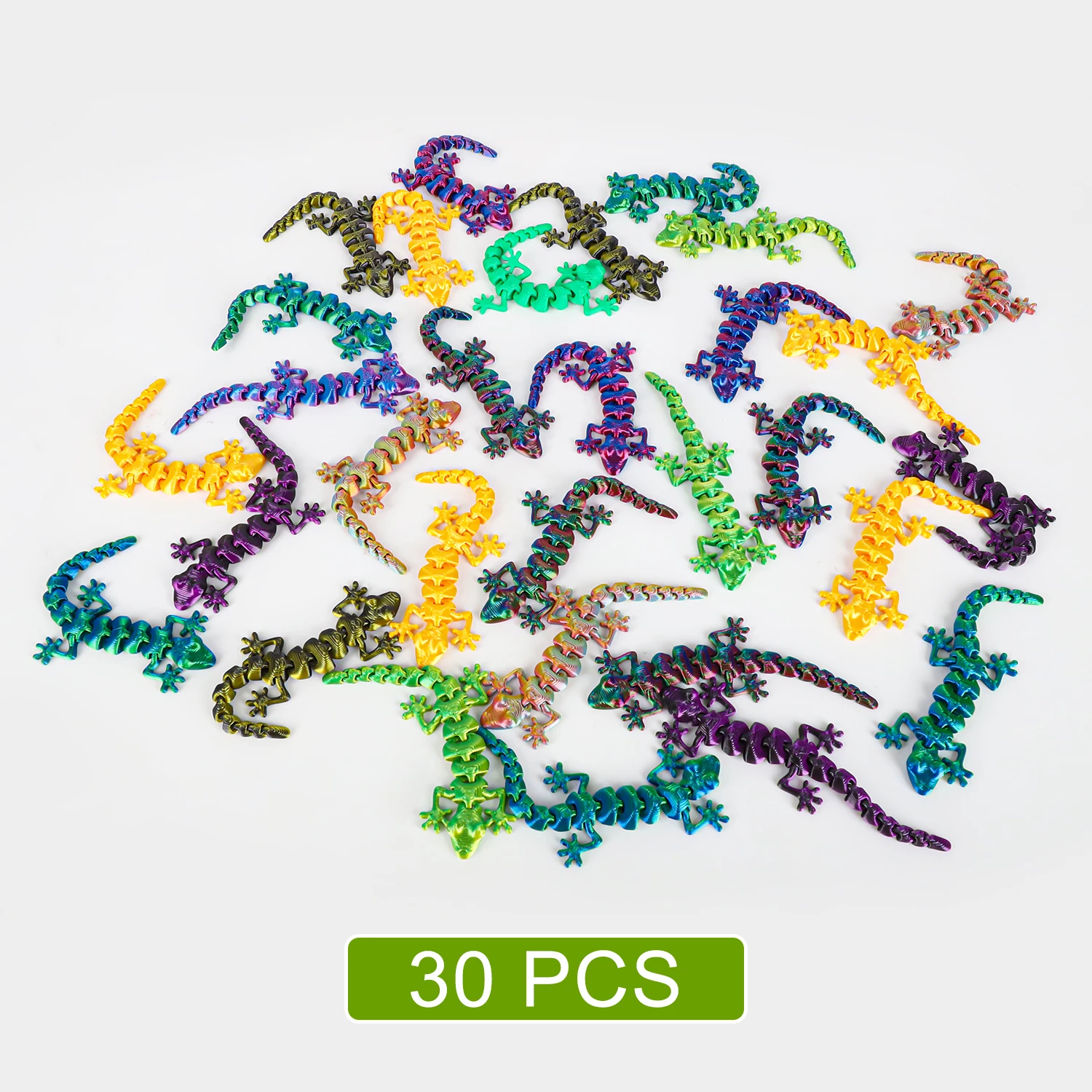 30PCS 3D Printed Gecko with Mo - 3D Printing Lizard review and price