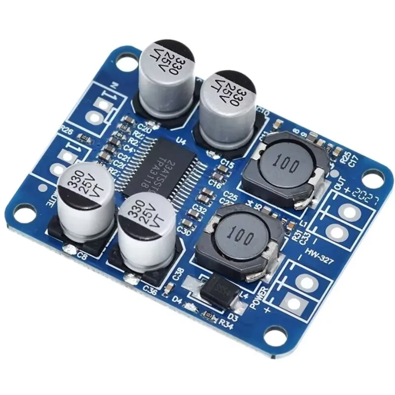 TPA3118 PBTL Mono Digital Audio Power Amplifier Board 60W 8V -24V Power AMP Module Car High Out Low Power