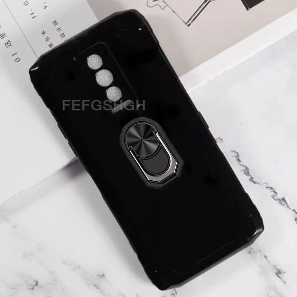 For Doogee Blade 10 Pro Ultra 10Ultra 6.56" Back Finger Ring Soft TPU Silicone Case For Doogee Blade 10 Pro Bracket Phone Cover