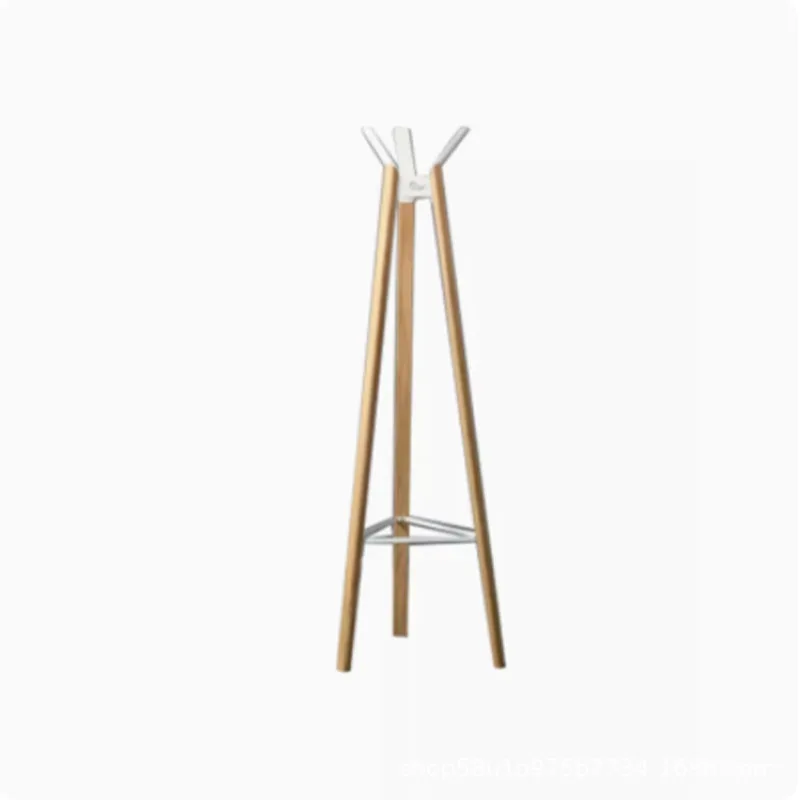 

Solid wood floor coat rack