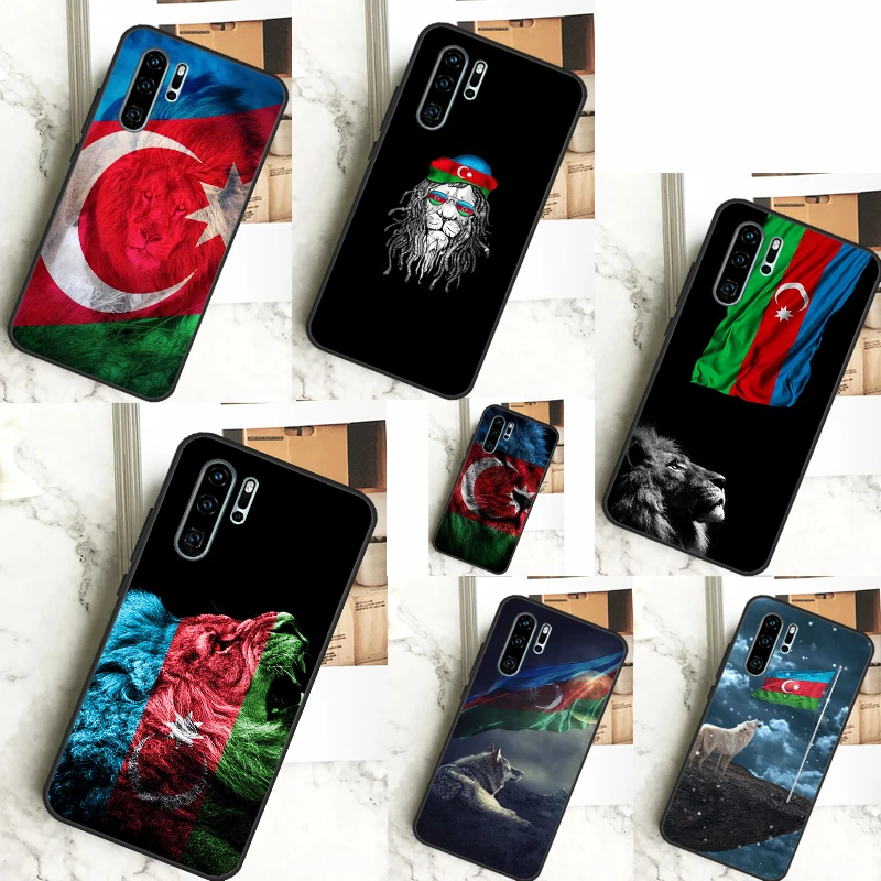 Azerbaijan Buta Flag For Huawei Nova 11i 8i 7i 3i Nova 9 10 SE 5T Y60 Y70 Y90 Y91 Y61 P20 P30 P40 Lite Pro Case