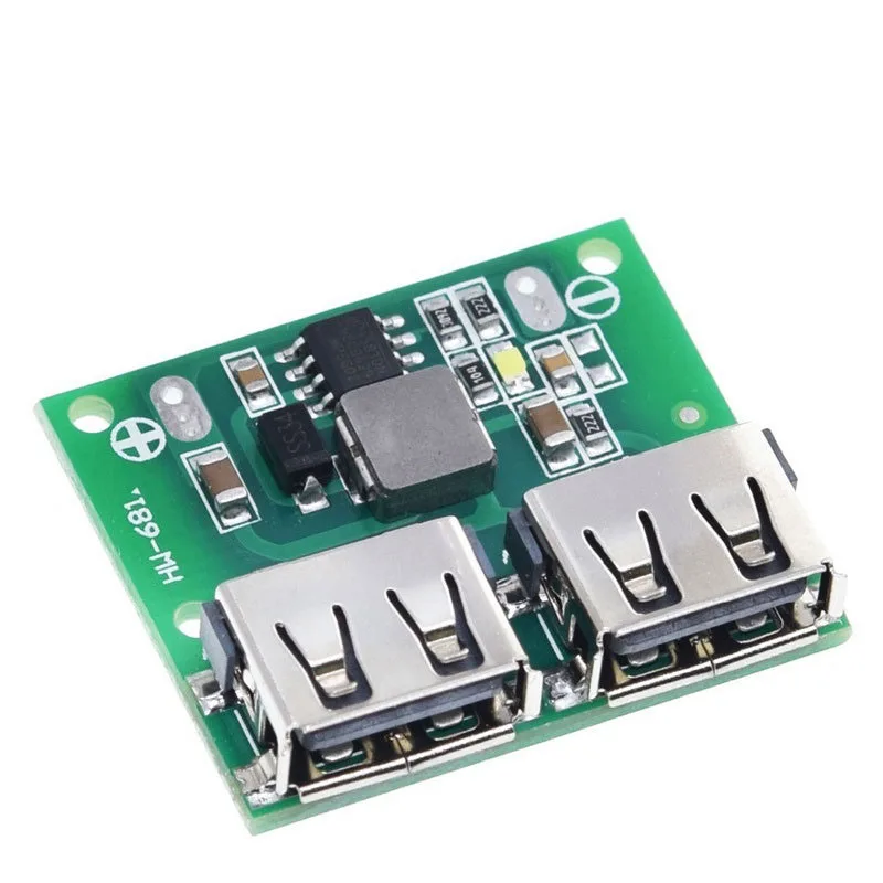 

1/2~100/200Pcs Dual USB Output 9V/12V/24V to 5V 3A DC-DC Car Charging Step-down Regulator Charging Module