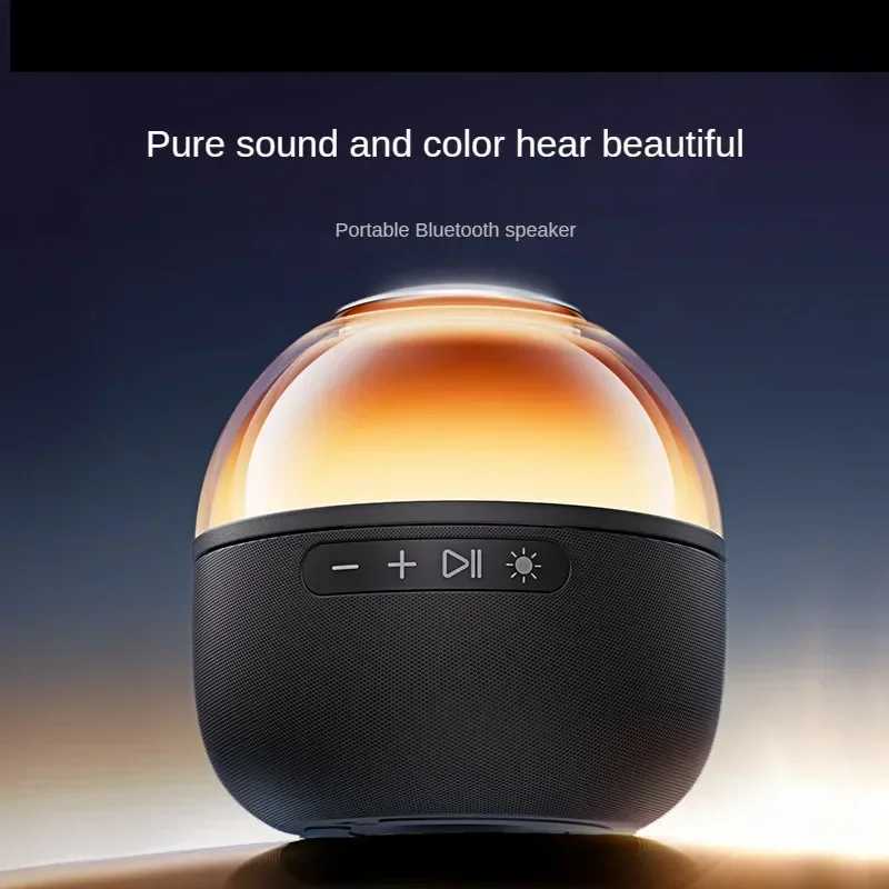 Bluetooth Speaker Smart Dazzling Lights for Home Portable Subwoofer Small Speaker Subwoofer Hight Powerful Charge