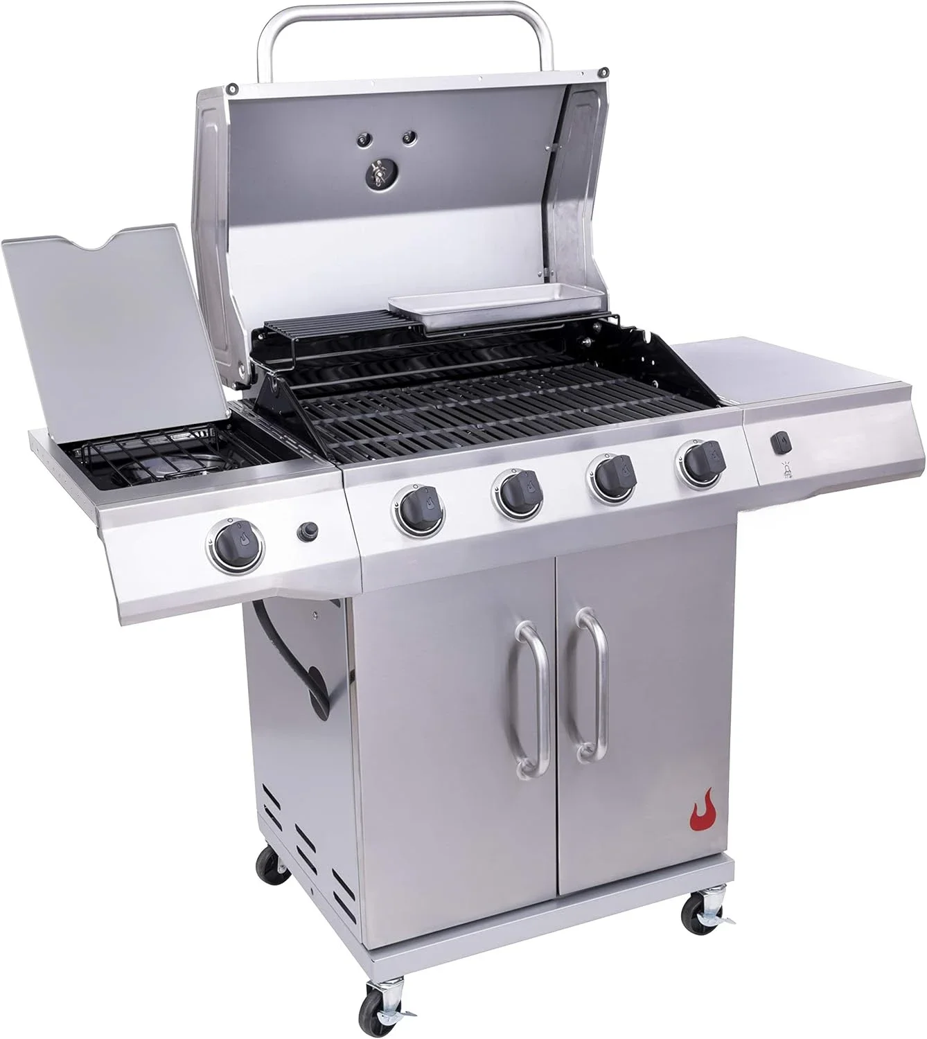 Performance Series Convective 4-Burner with Side Burner Cabinet Propane Gas Grill