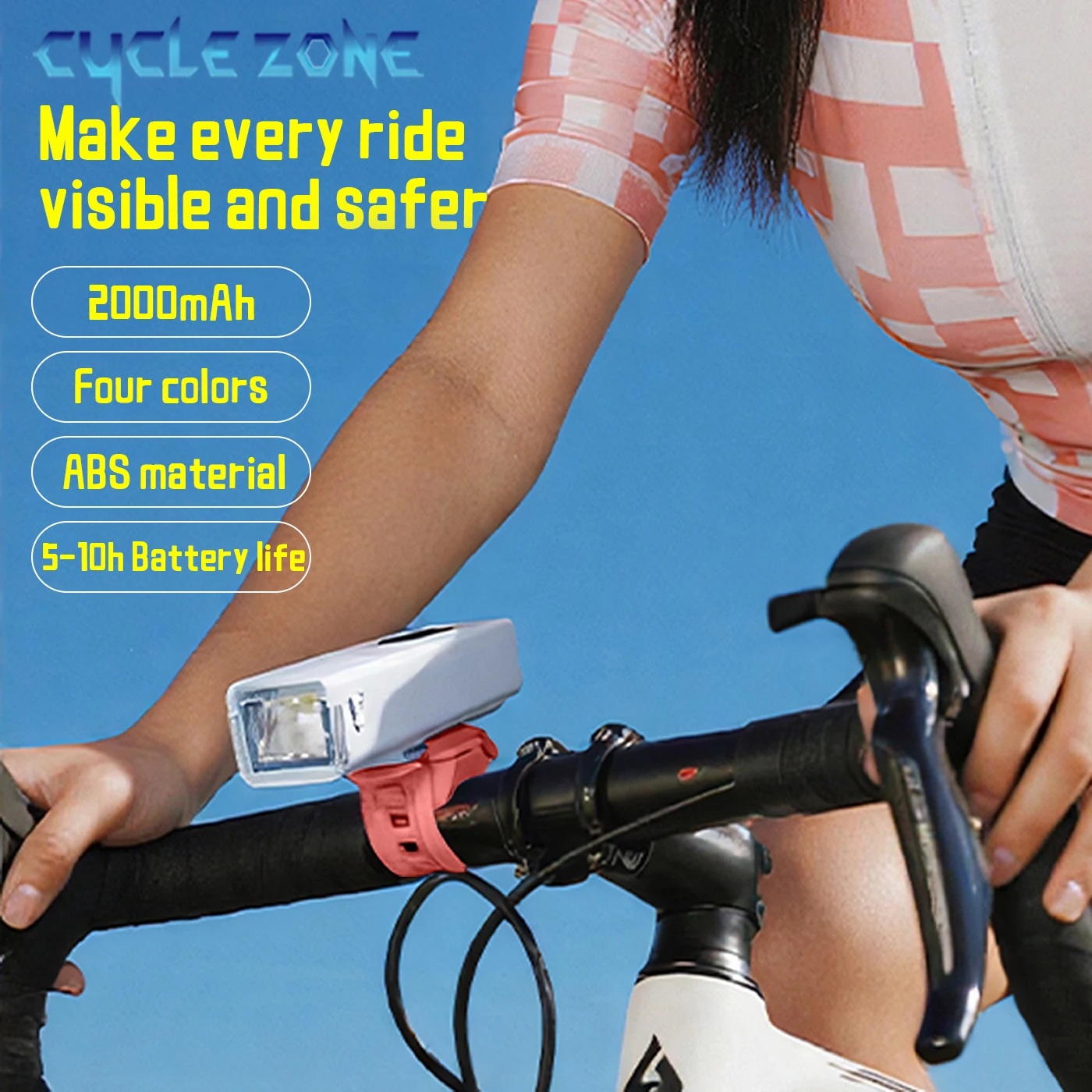 Bicycle Lights Smart Light Sensing Bike Front Light Type-C Rechargeable Bicycle Flashlight LED Warning Lamp Cycling Accessories
