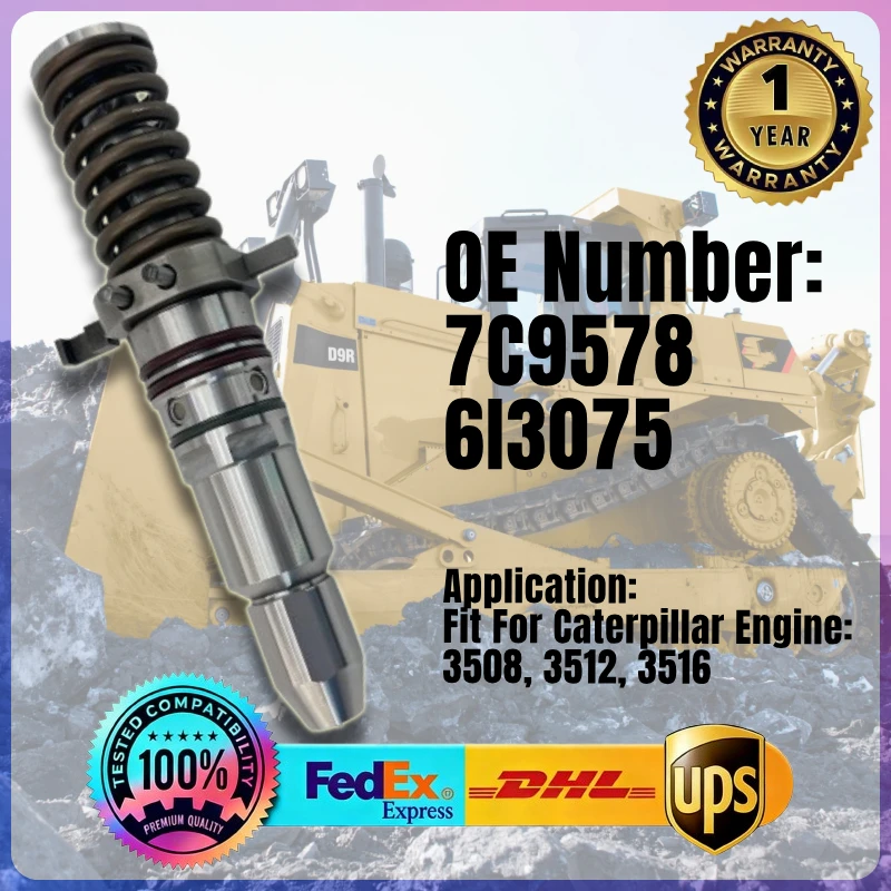 

Fuel Injector 7C9578 6I3075 for Caterpillar CAT Engine 3508 3512 3516