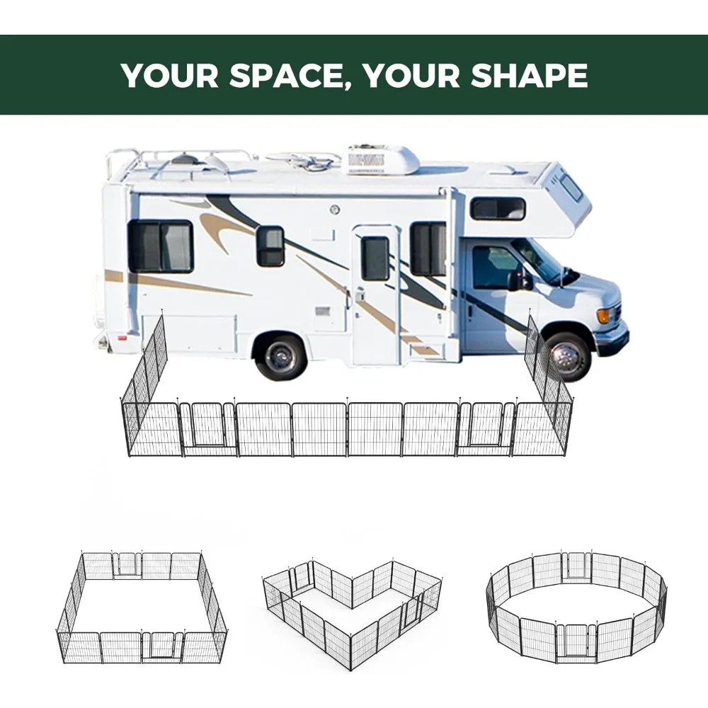 32 polegadas, 16 painéis para cães pequenos e médios