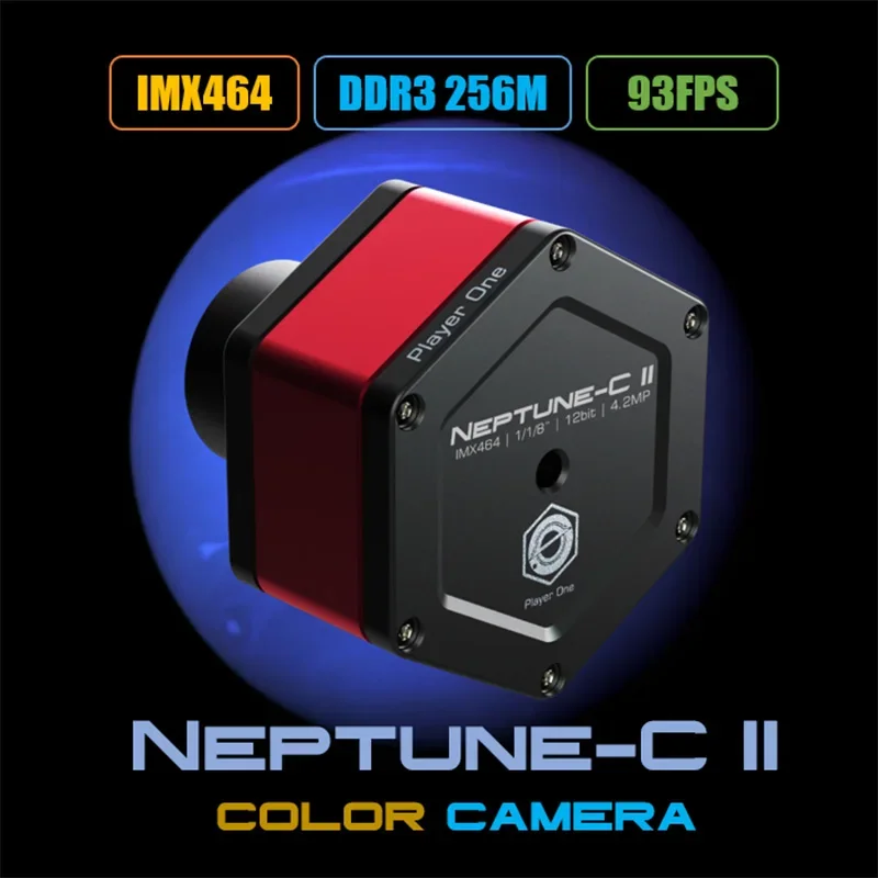 Color Planetary Camera Suitable for Astronomy Enthusiasts, Player One, Neptune-C II, IMX464, USB3.0