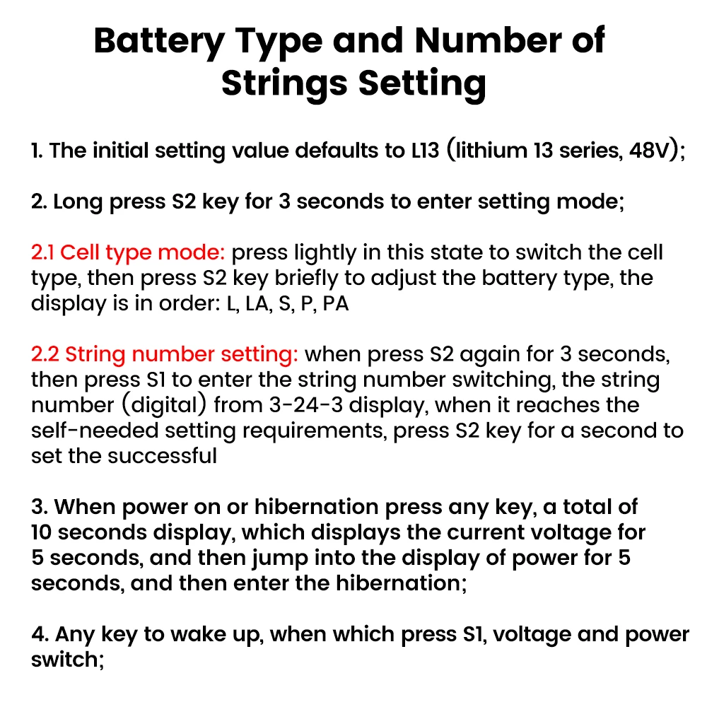 Acid Battery Lithium LCD Digital Display Voltage Power Tester lead-acid Battery Capacity Monitor Voltmeter Percentage Indicator