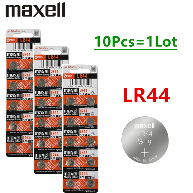 10 stücke LR44 Für A76 LR44 AG13 357 SR1154 LR1154 SR44 LR 44 Alkaline Batterien Für Rechner Spielzeug Fernbedienung Taste Münze