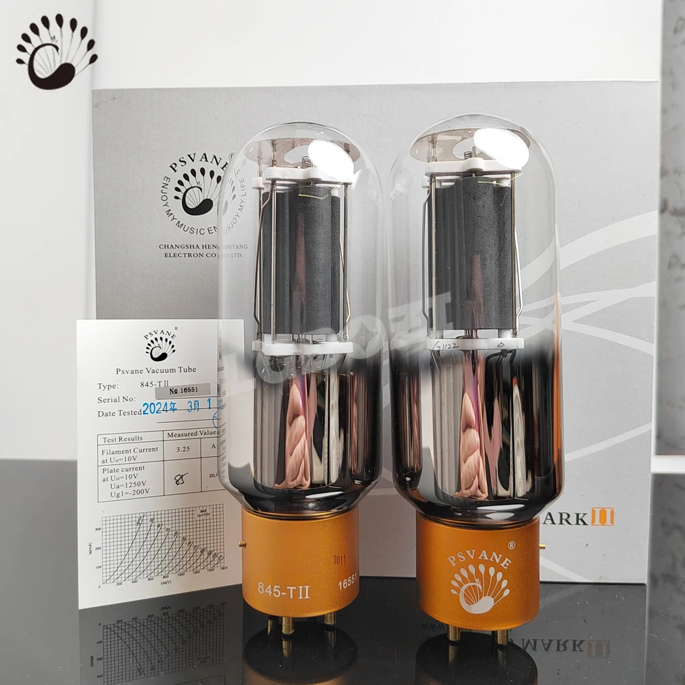 

PSVANE 845-TII Premium Direct Repl. 845/WE845 CarbonTech II Reson.Optimized Dynamic & Detailed Vinyl Sound Tube Amplifier