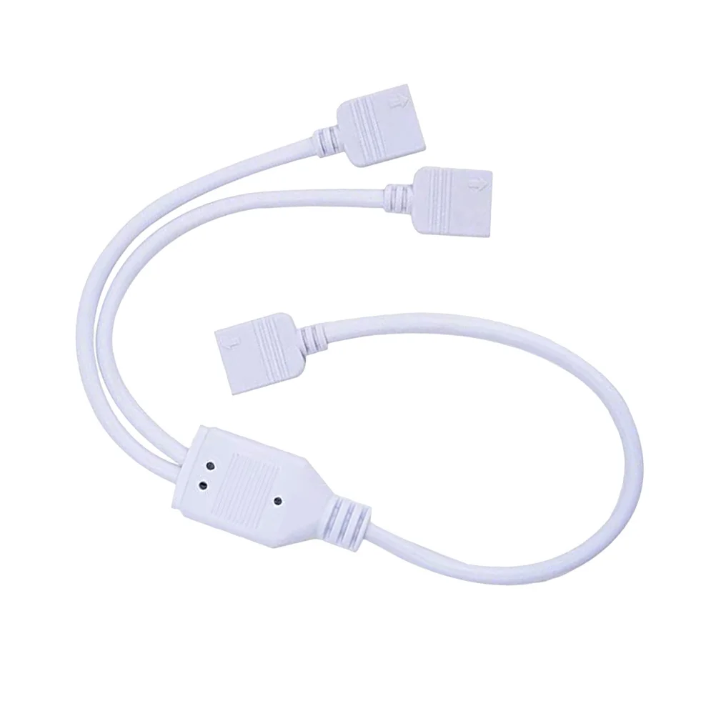 2pcs 1 To 2 Ports Strip Light Connector 30Cm Rgb Cable For Smd 5050 3528 Flexible Lights Plug Splitter Cable Rgb Led