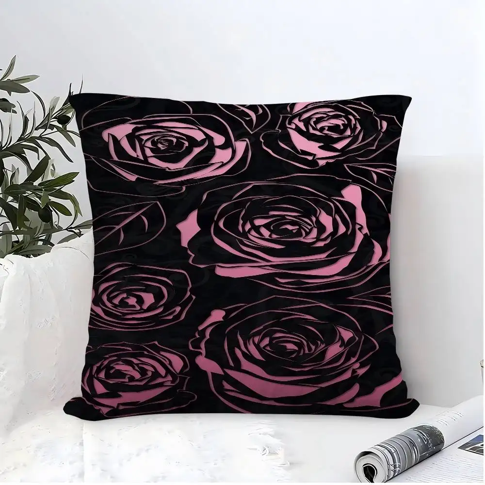 Gothic Roses Kussenhoes Kussensloop Bekleding Bank Sierkussen Home Decor Kussensloop