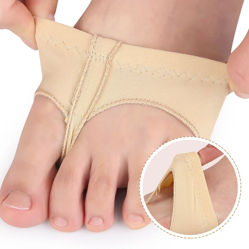 1Pair Girls Women Belly Dance Socks Dance Shoes Ballet Latin Gymnastics Training Shoes Half Palm Foot Guard Forefoot Cushion