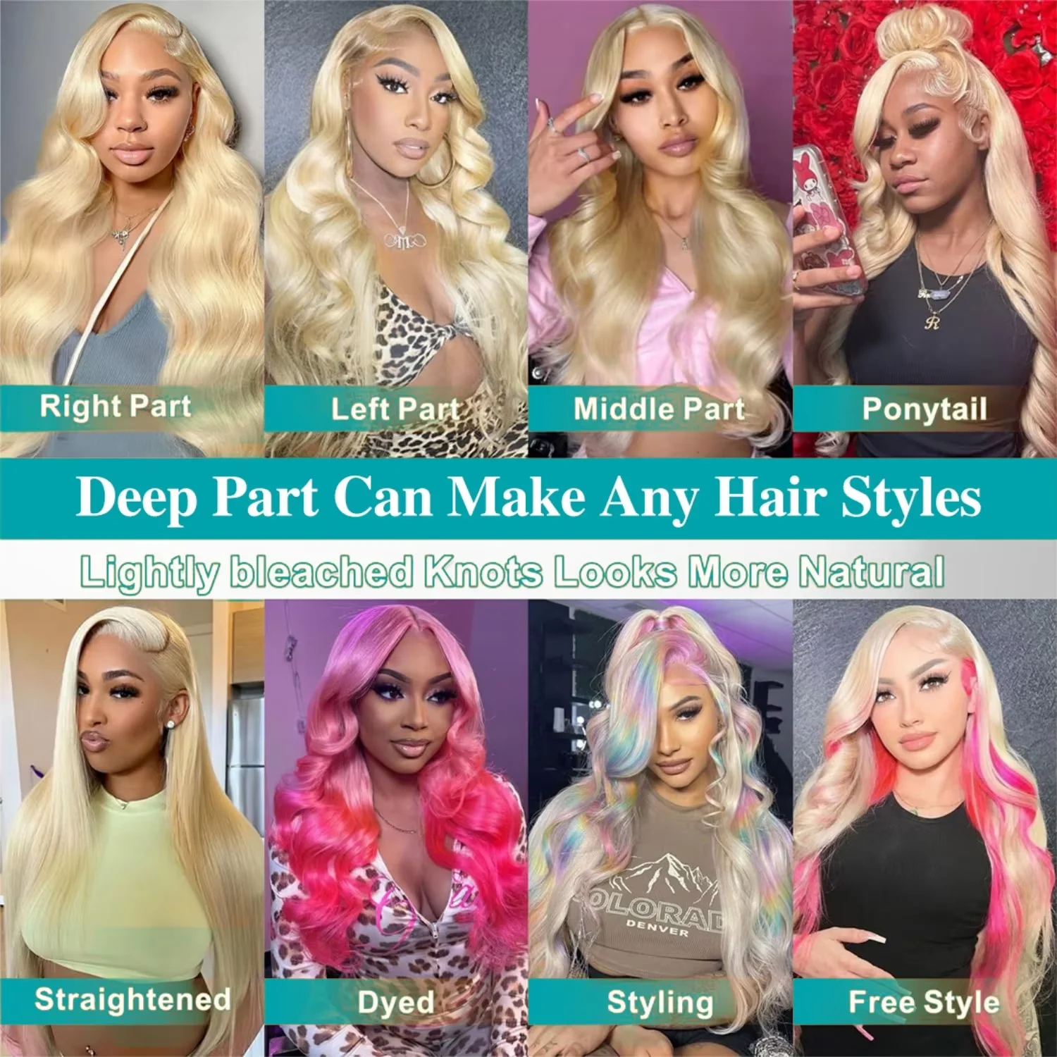 13x6 Hd Lace Frontal Wig 30 40 Inch 613 Blonde Body Wave 100% Human Hair Wigs Brazilian Wet And Wavy Lace Front Human Hair Wig image 4