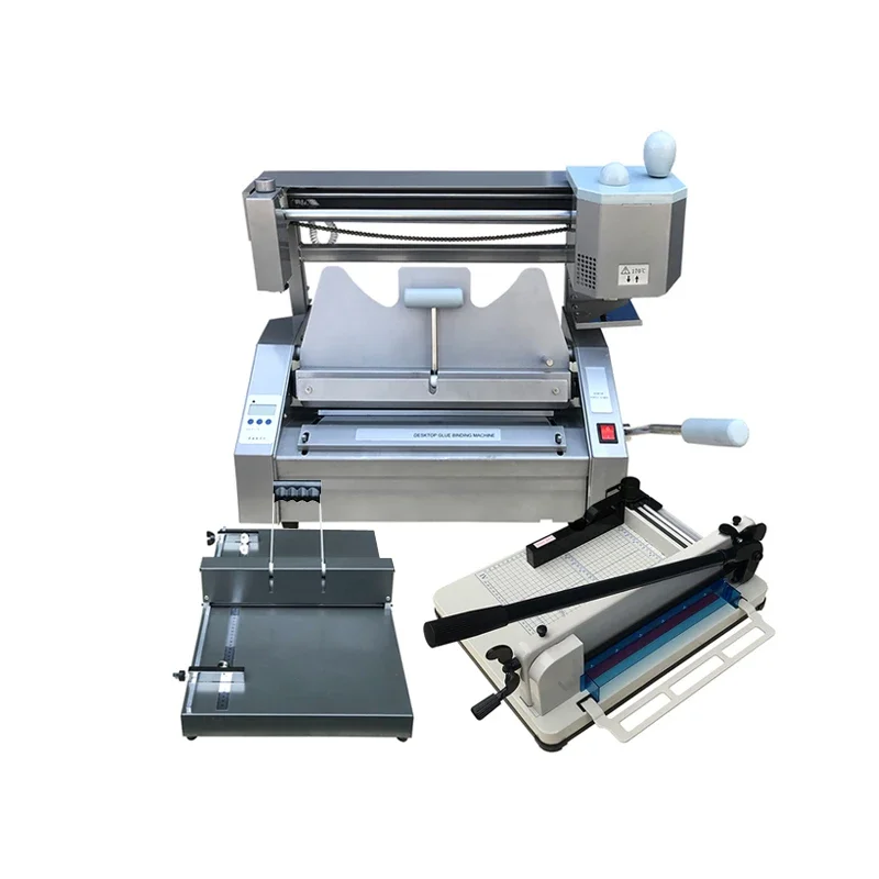 glue  Binding Machine Desktop Hot Melt Glue machine manual book of glue binding machine