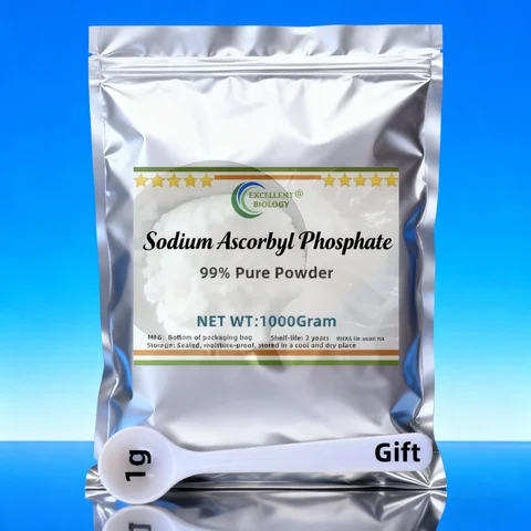 AliExpress factory direct sales customized packaging cosmetic raw materials 99% Sodium ascorbate phosphate global fast delivery
