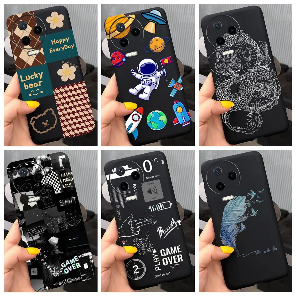 For Infinix Note 12 2023 Case Soft Silicone Dragon Cartoon Back Cover For Infinix Note 12 Pro 4G Note12 2023 Phone Case Fundas