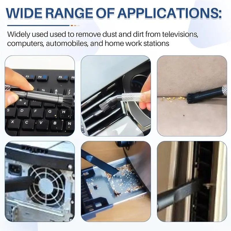 A76G-Kit de cepillo de herramienta de limpieza de grietas de teclado, kit de herramientas de fijación de aspiradora Universal, para tienda Vac