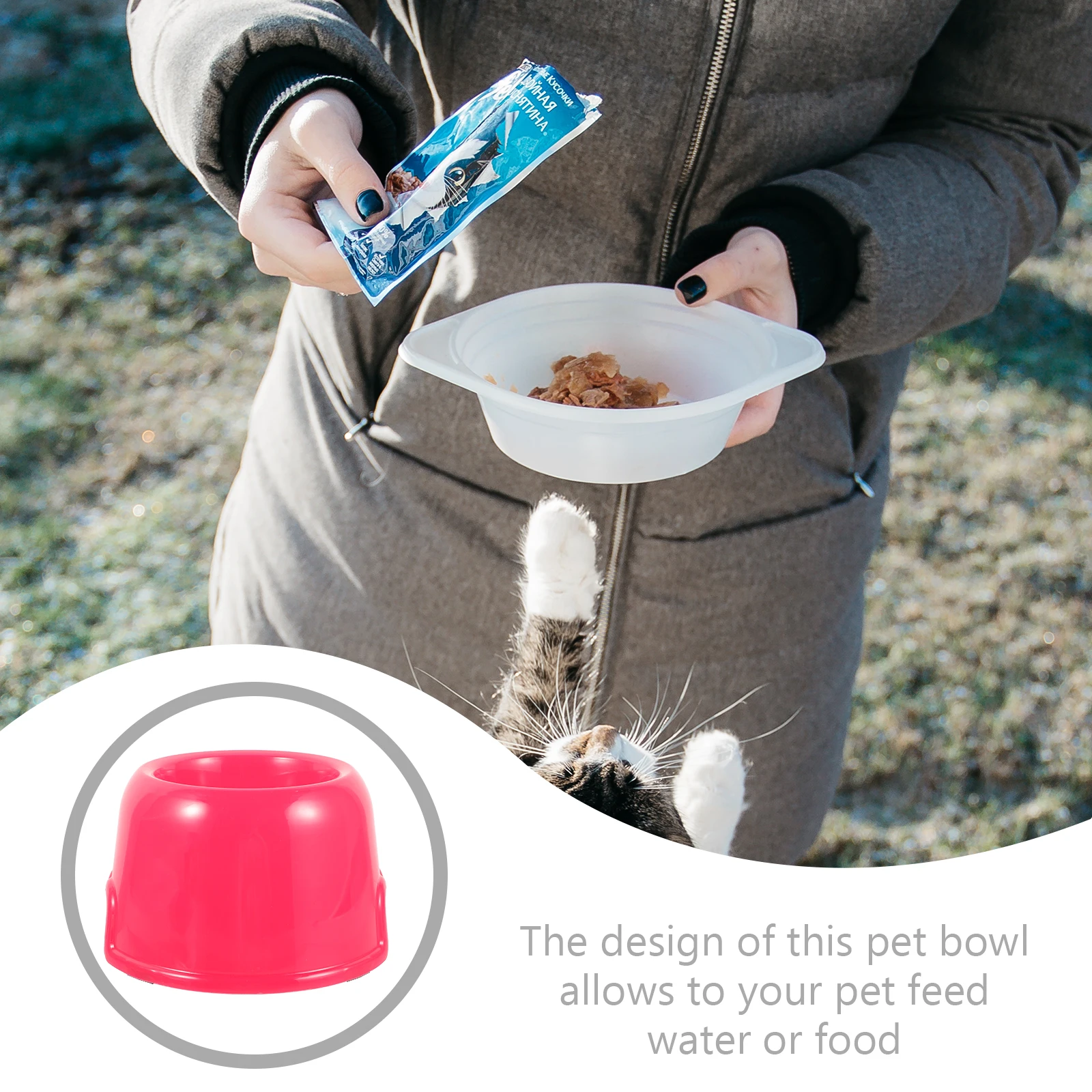 

Candy Color Pet Bowl Bright Plastic Cat Dog Feeding Water Bowl For Small Dogs Puppies Rabbits Spacious Sturdy Easy Clean