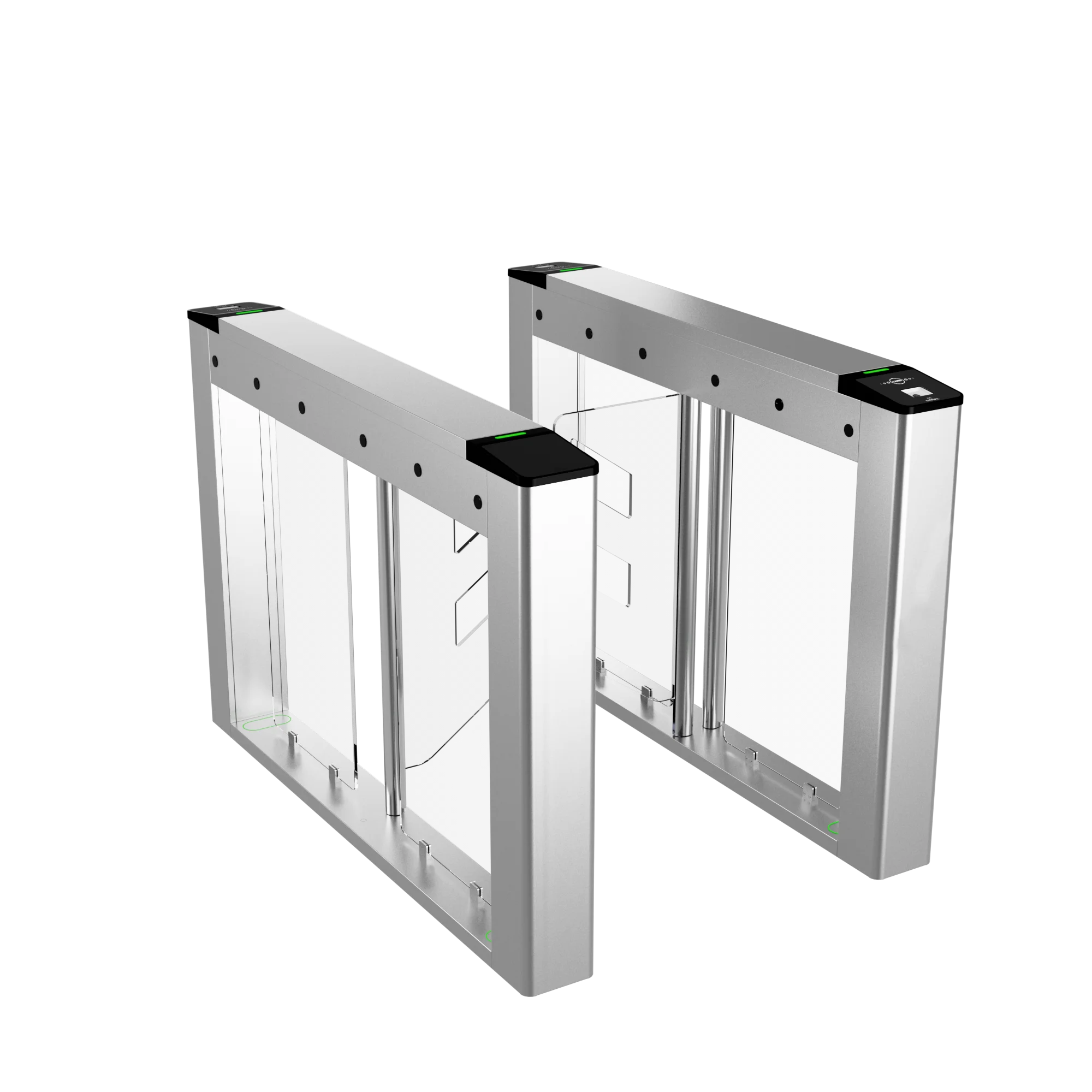 304 Roestvrijstalen Draaihek Uitgerust Met Rfid En Qr Code Scanner Toegangscontrole